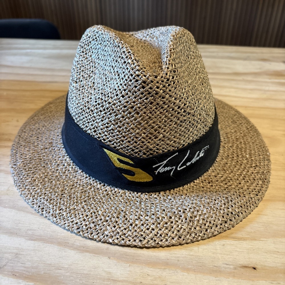 Terry Labonte Woven Straw Hat Men's OSFM Kudzu Natural Fiber RARE VTG